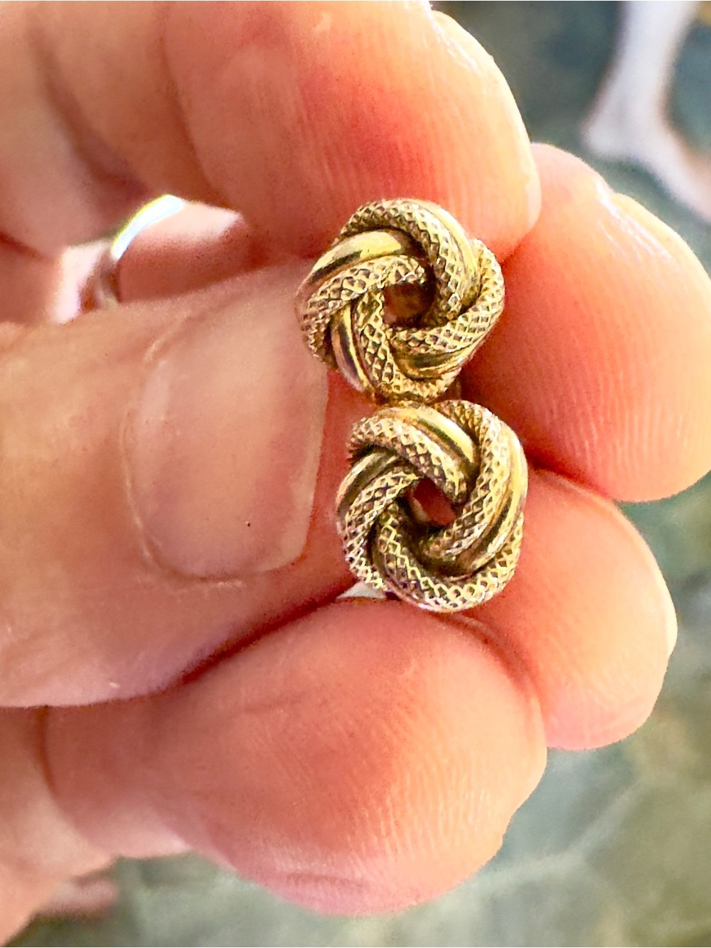 14k Knot Earrings - Picture 10 of 10
